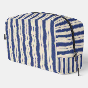 Bleu et blanc ondulé Imprimer Couper Sac à coudre