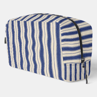 Bleu et blanc ondulé Imprimer Couper Sac à coudre