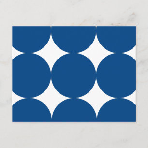 Bleu et blanc Pois moderne mariage carte RSVP