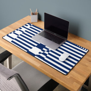 Bleu et blanc sur bandes