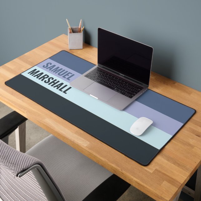 Bleu et gris foncé Motif (Bureau 2)