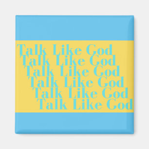 Bleu et jaune Parler comme Dieu aimant