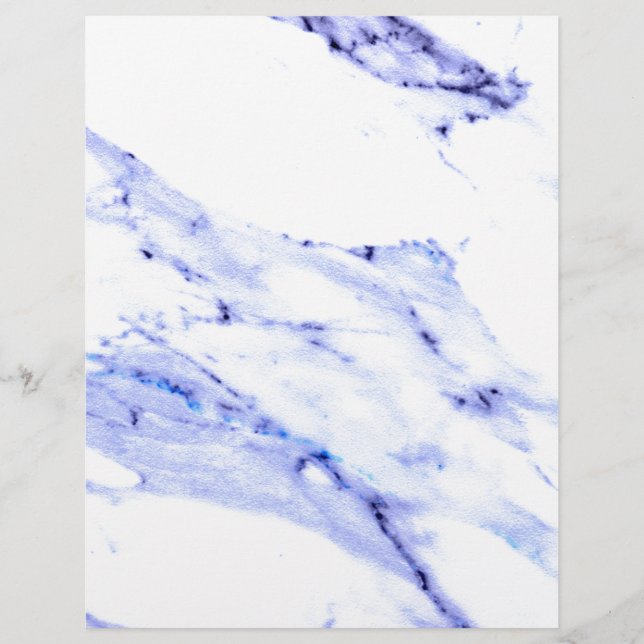 Bleu et Marbre blanc (Devant)