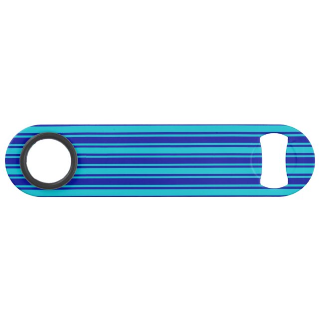 Bleu et turquoise bandes bonbons (Devant (Horizontal))
