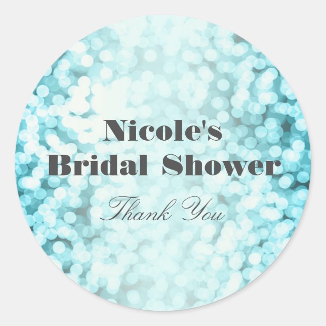 Bleu étincelants Glamor Stickers Glam Party (Devant)