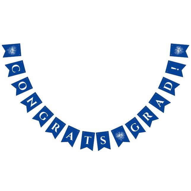 Bleu | Félicitations Drapeaux de soudure avec feux (Tout)