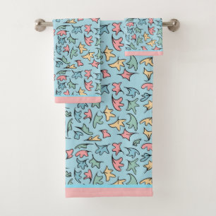 Bleu Feuille Pastel
