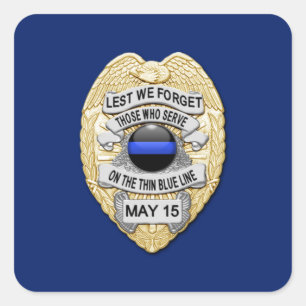 Bleu fin Sticker Carré unique