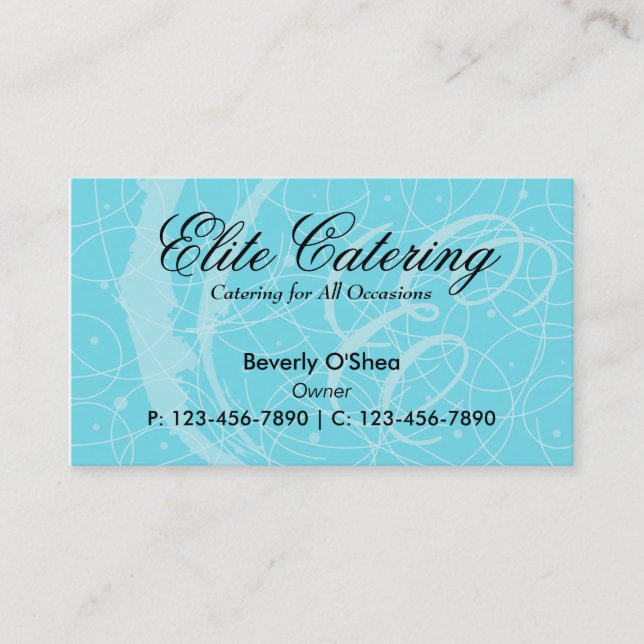 Bleu flamand de carte de visite professionnelle de (Devant)
