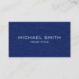 Bleu foncé Professionnel Carte de visite moderne