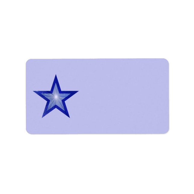Bleu foncé Star étiquette bleu pâle moyen bleu cla (Devant)