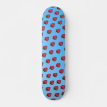 Bleu fraise Vaporwave Designer Skateboard Deck