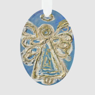 Bleu Gardien Angel Cadeau Ornement de vacances