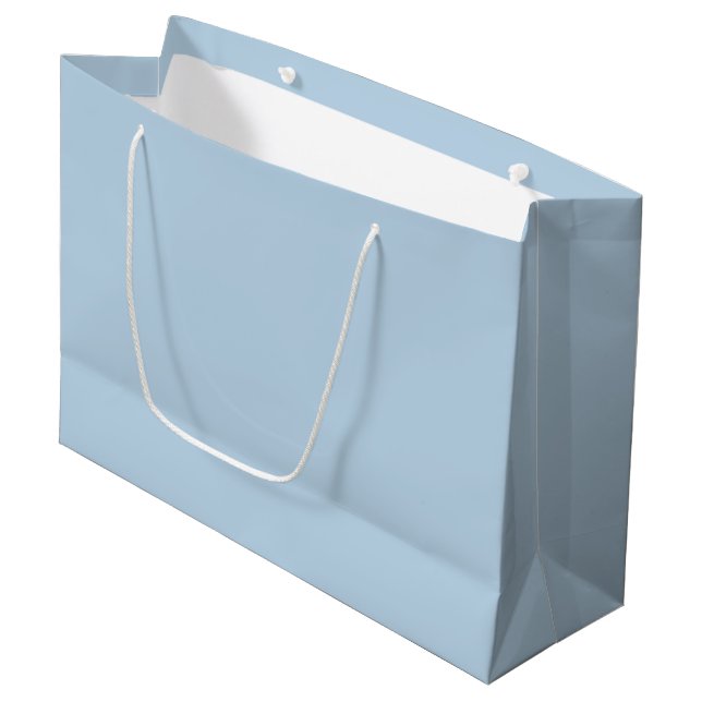Bleu glacé Grand sac cadeau (Devant Angle)