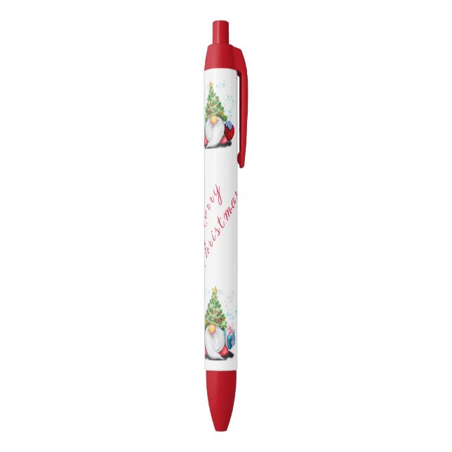 Bleu Gnome cadeau de stylo de Noël avec cadeaux (Bas (Vertical))
