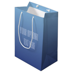 Bleu Gradient personnalisées sacs cadeaux