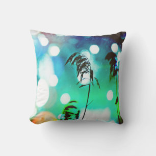 Bleu Grass Drama Étincelle Coussin extérieure