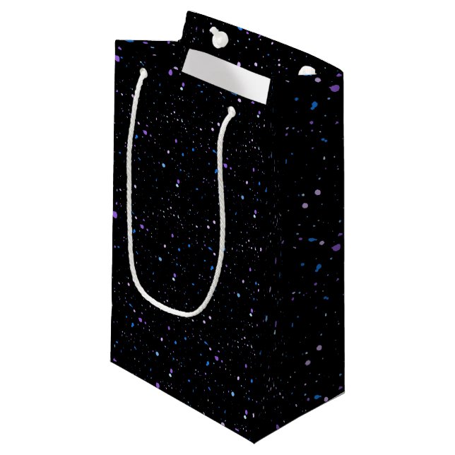 Bleu + Gratte d'encre pourpre Petit sac cadeau (Devant Angle)