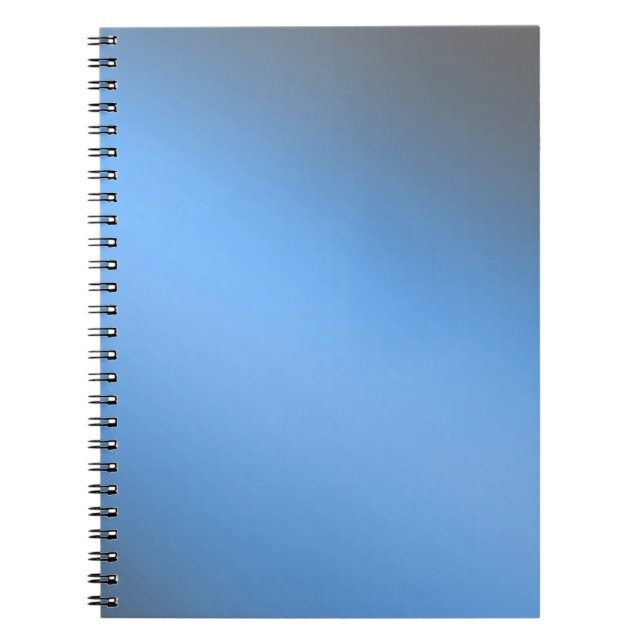 Bleu gris clair lune ombre effet Carnet (Devant)