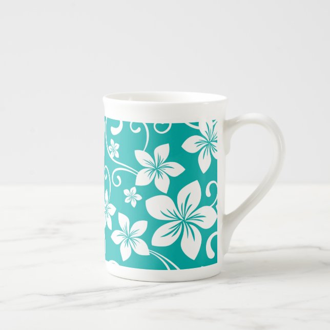BLEU HAWAII (TURQUOISE) BONE CHINA MUG (Droite)