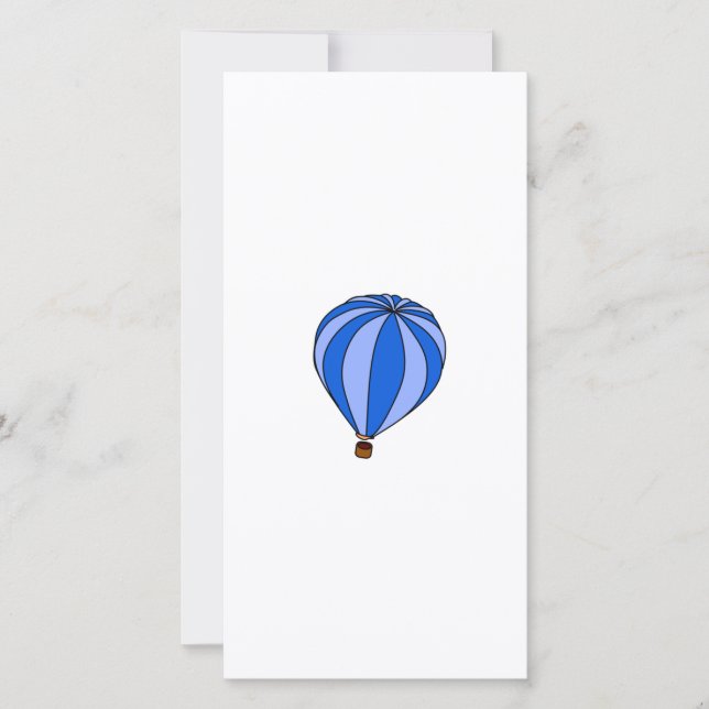 Bleu Hot Air Ballon Cartoon (Devant)