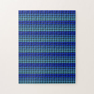 Bleu houndstooth motif challenge puzzle