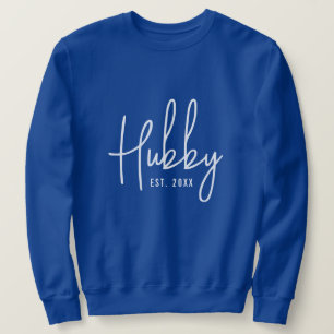 Bleu hubby cadeau sweatshirt pour mari