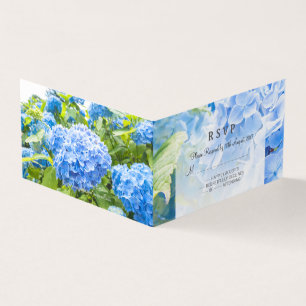 Bleu hydrangea beau mariage