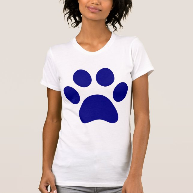Bleu imprimé animaux T-shirt Trucker Chapeau (Devant)
