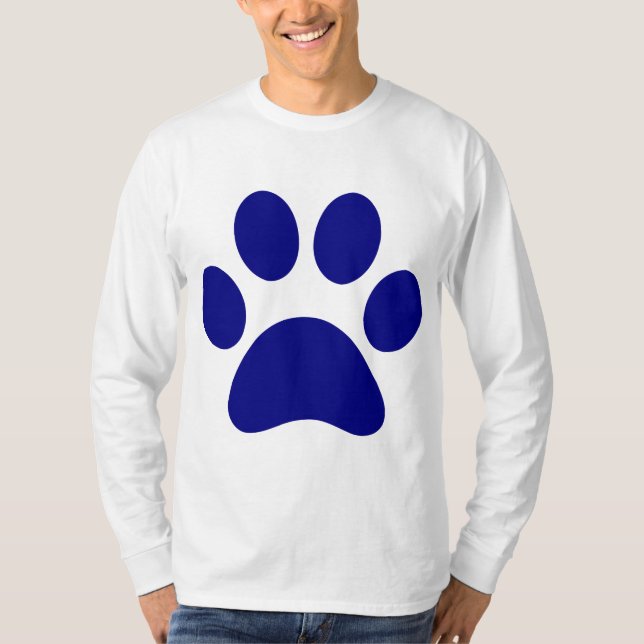 Bleu imprimé animaux T-shirt Trucker Chapeau (Devant)
