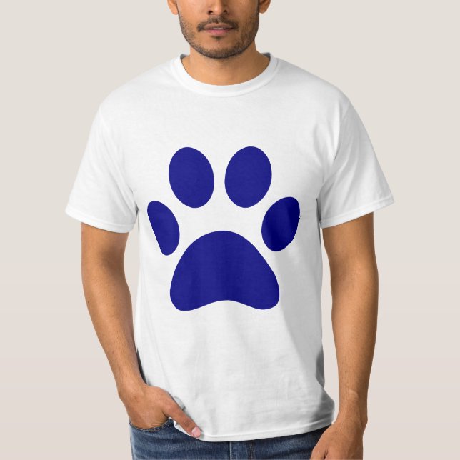 Bleu imprimé animaux T-shirt Trucker Chapeau (Devant)