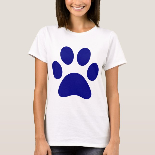 Bleu imprimé animaux T-shirt Trucker Chapeau (Devant)