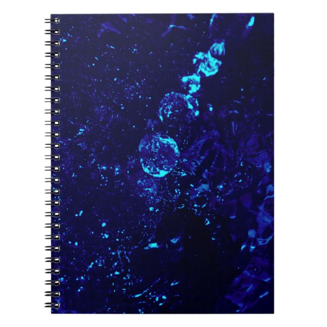 Bleu jacuzzi bulles Carnet spiral (Devant)