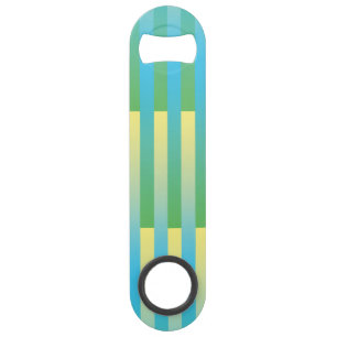 Bleu Jaune Vert Motif Rayé