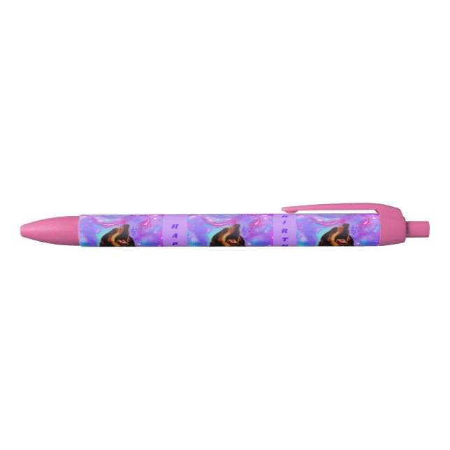 Bleu Joyeux Anniversaire À Vous Écrire Stylo (Haut)