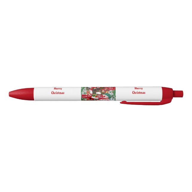 Bleu Joyeux stylo d'écriture de Noël (Bas)