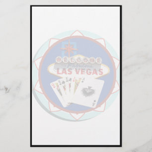 Bleu Las Vegas Affiches de bienvenue Poker Chip