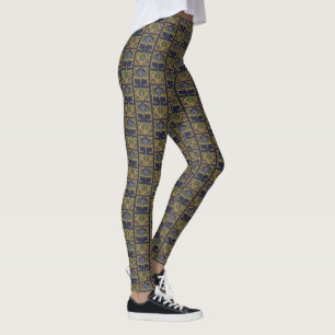 Bleu Lily Art Nouveau Leggings
