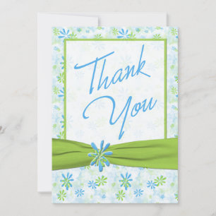 Bleu, Lime, Blanc avec Lime Faux Merci