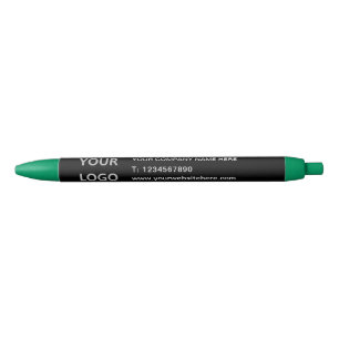 Bleu Logo personnalisé et stylo promotionnel texte - Vo