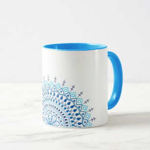 Bleu mandala tasse de café