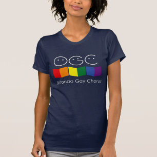 Bleu marine - le T-shirt des femmes gaies de