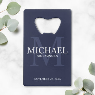 Bleu marine marine Personnalisé Groomsmen