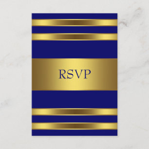 Bleu marine or RSVP