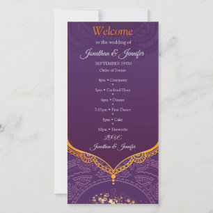 Bleu marine ou violet avec Mandalas or