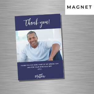 bleu marine photo blanc merci aimant