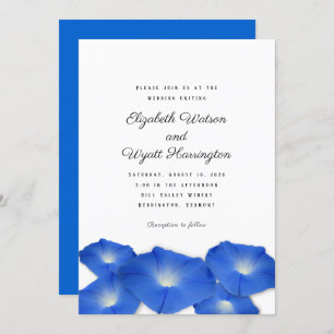 Bleu matin Gloire Cérémonie Mariage Invitation