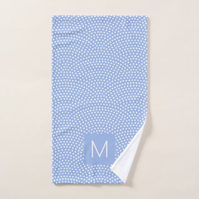 Bleu Même Komon Monogrammé (Serviette à main)