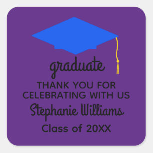 Bleu Merci Bleu Bac de graduation #1 Stickers