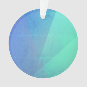 Bleu moderne Aqua & Turquoise à dégradé géométriqu